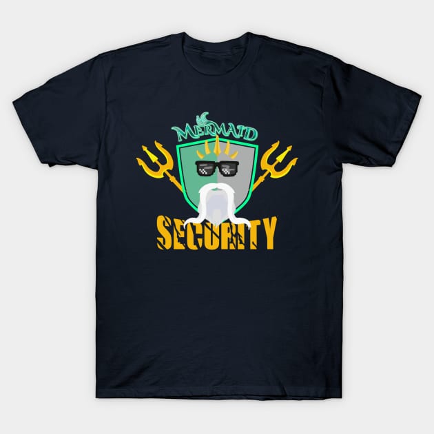 Mermaid Security Funny Lifeguard T-Shirt by MisconceivedFantasy